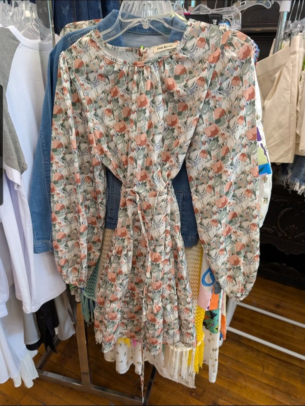 Pink Ripple Boho Dress